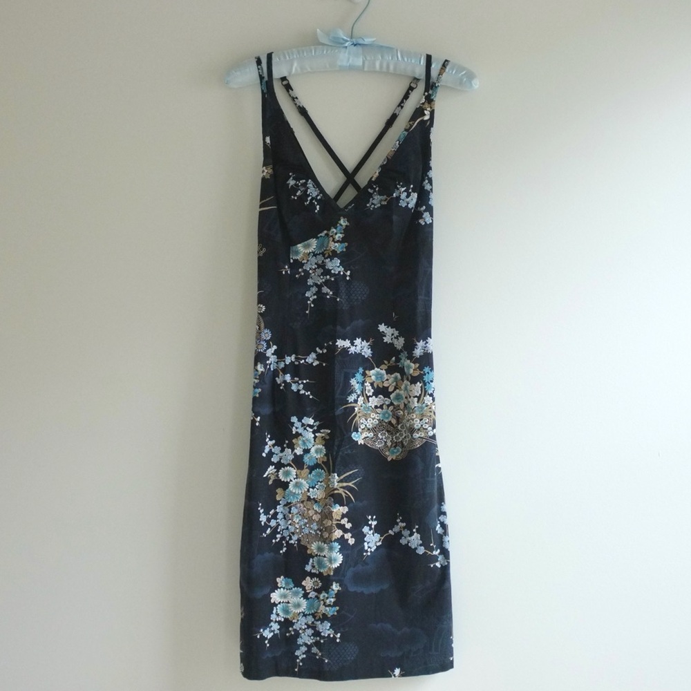1990s Vintage Rampage Floral Midi Sun Dress